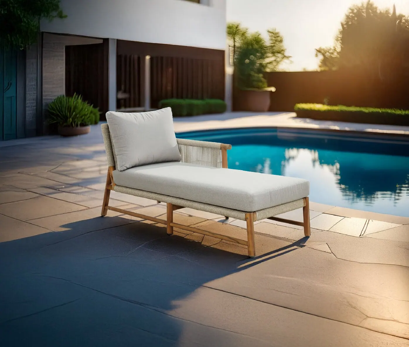 Sun loungers, range shot